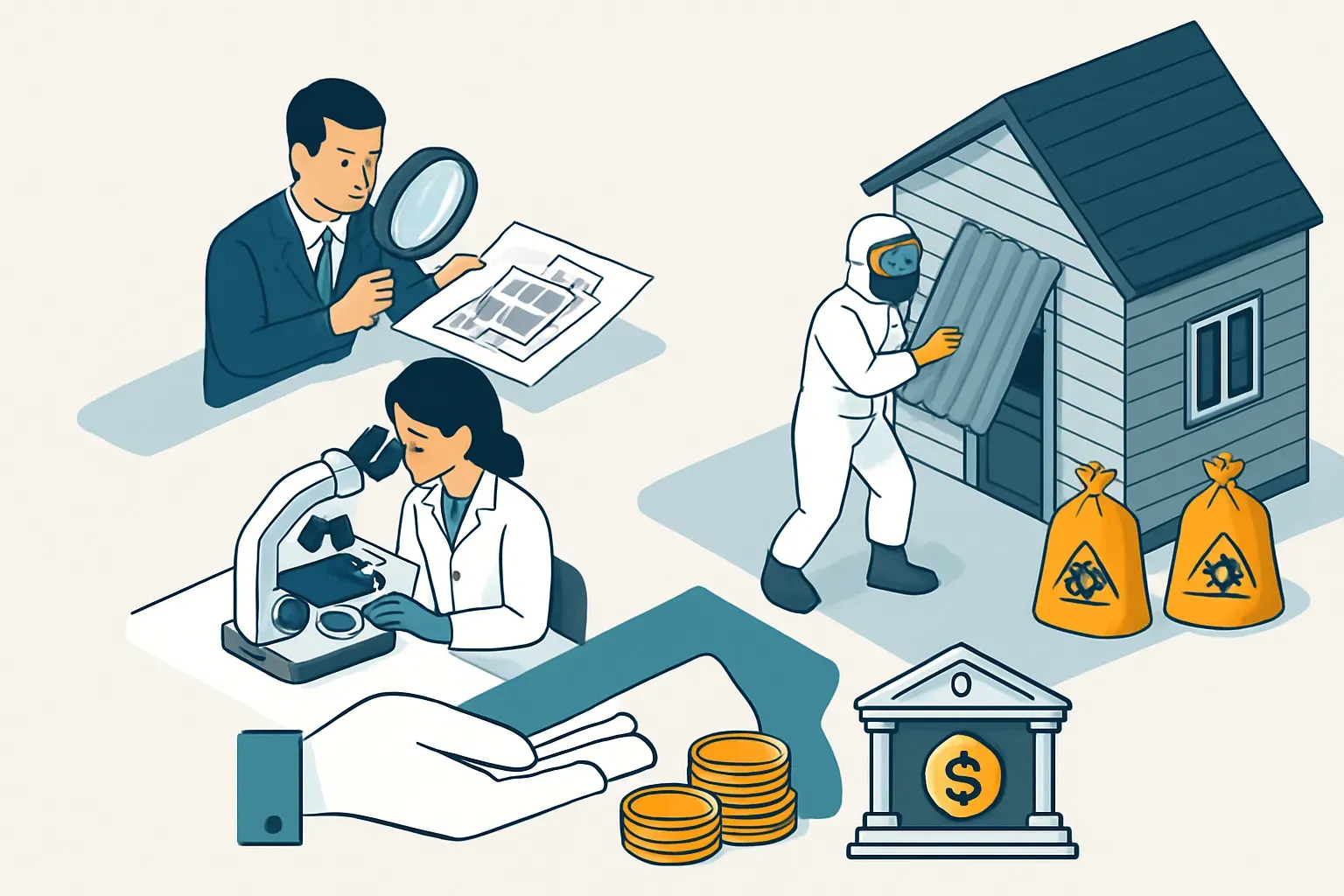 【費用相場】アスベスト調査・除去にかかる費用と補助金制度