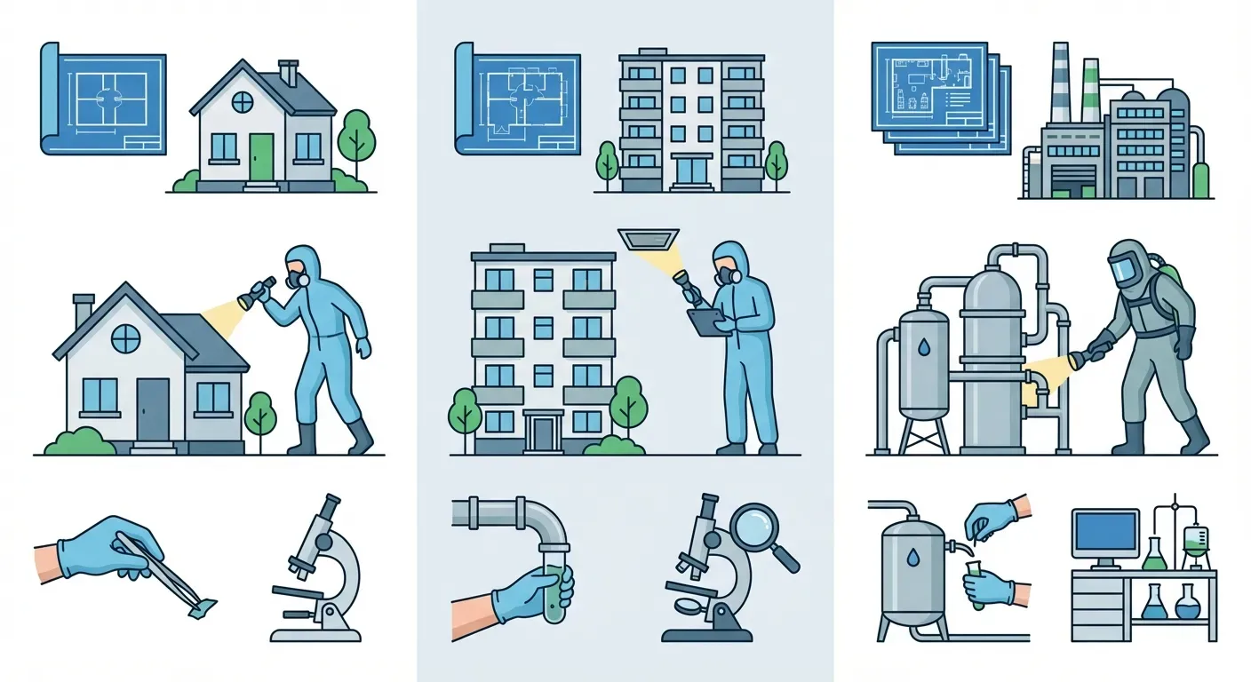 アスベスト調査費用の相場目安【種類・建物規模別】