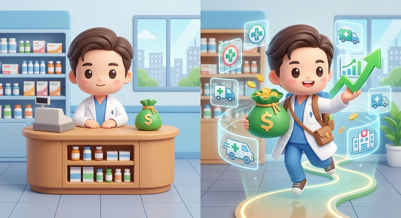 【徹底比較】レギュラー派遣とラウンダー薬剤師の違い