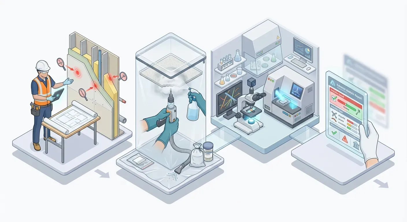 アスベスト分析調査の具体的な流れと依頼ステップ