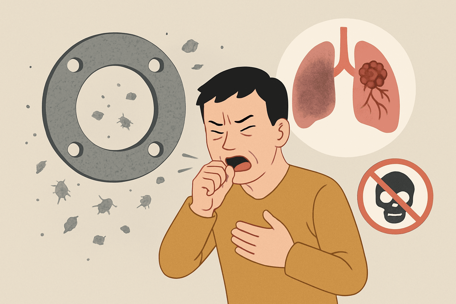 アスベストパッキンの健康リスク｜吸い込むとどうなるのか？