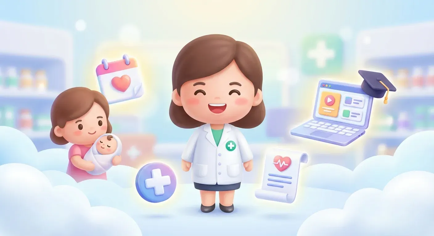 女性薬剤師必見！「産休・育休」と「健康診断・教育研修」